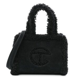 Black Telfar X Ugg Shearling Tote Bag